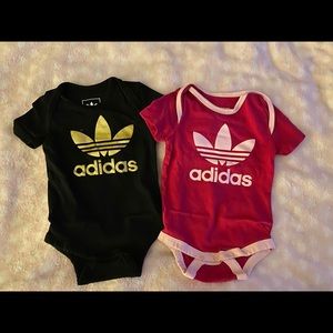 Set of two adidas onesies for babies
